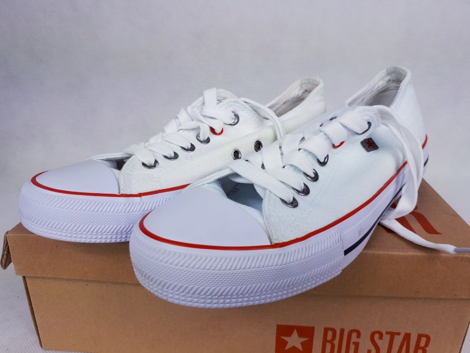 BIG STAR białe sneakersy trampki oryginalne 40