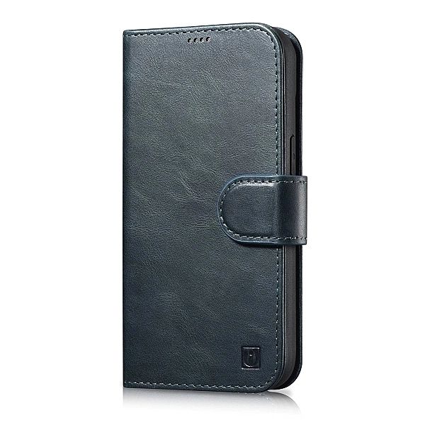 iCarer Oil Wax Wallet Case 2in1 etui iPhone 14 Pro skórzany pokrowiec