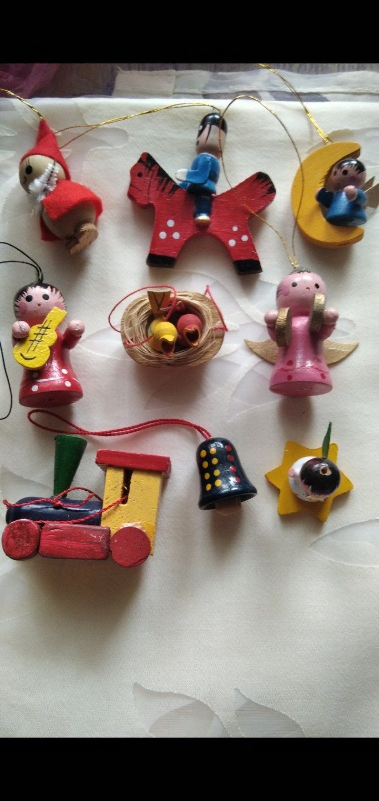 Ёлочные деревянные игрушки