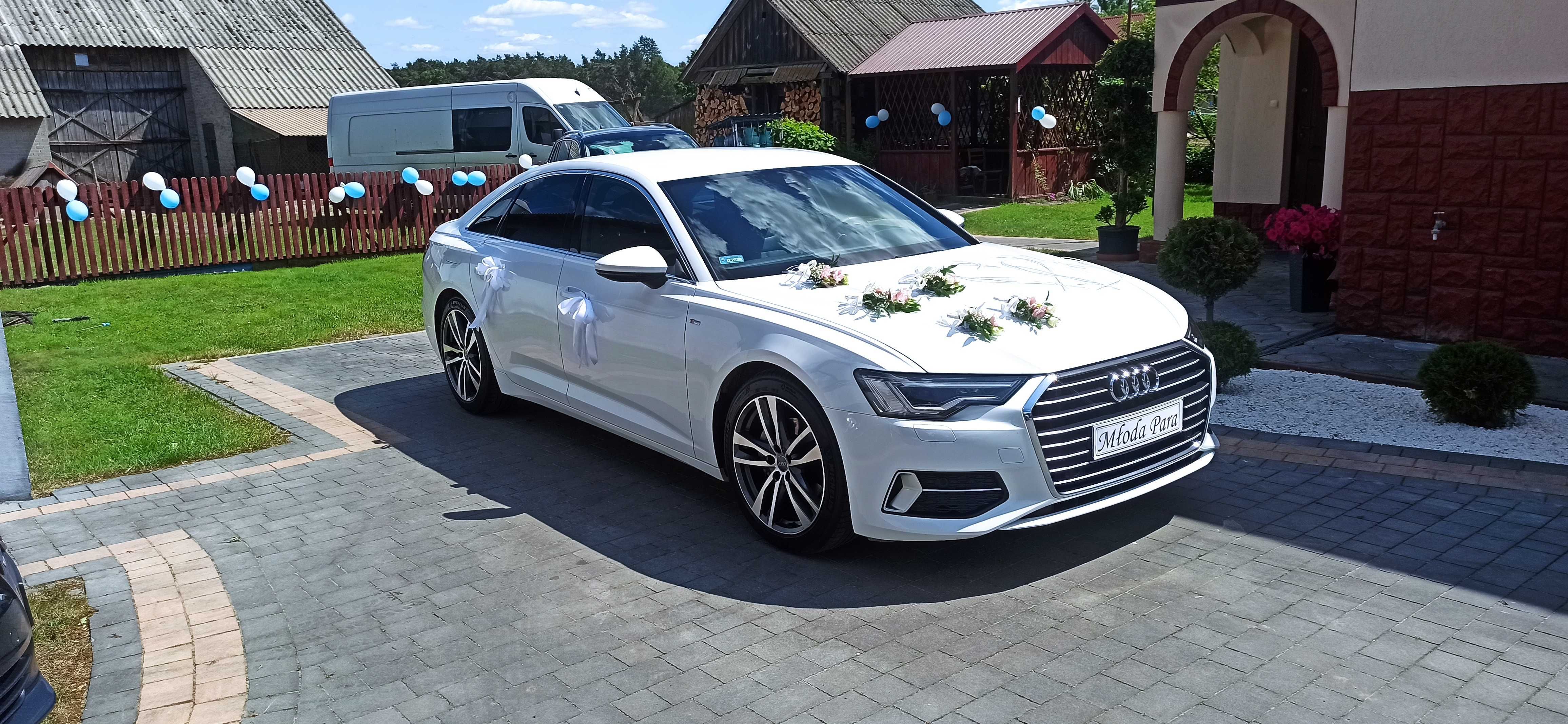 Auto do ślubu Audi A6 C8 S-line z 2020 roku