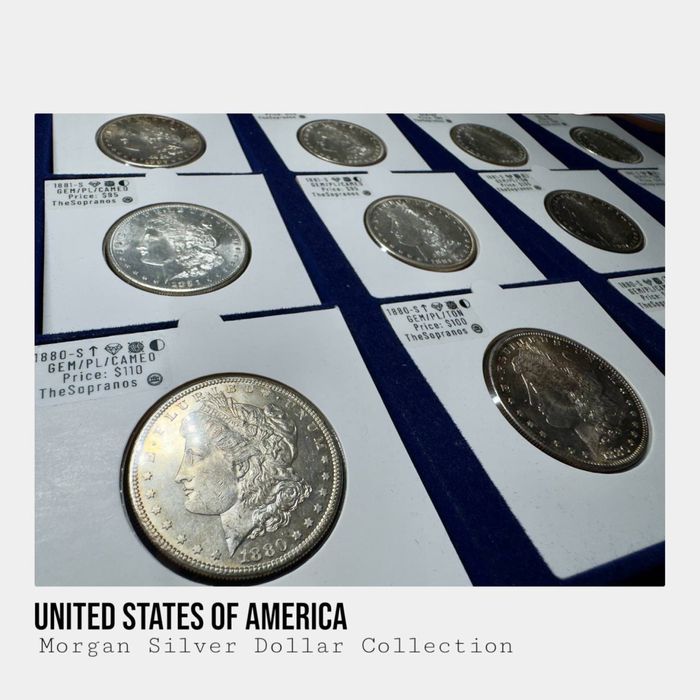 Срібні долари Morgan — різні роки, в наявності | колекційні монети США