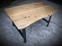 Stół dębowy 147x78 Live Edge