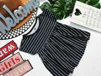 H&M - bawełniana sukienka pasy r 68