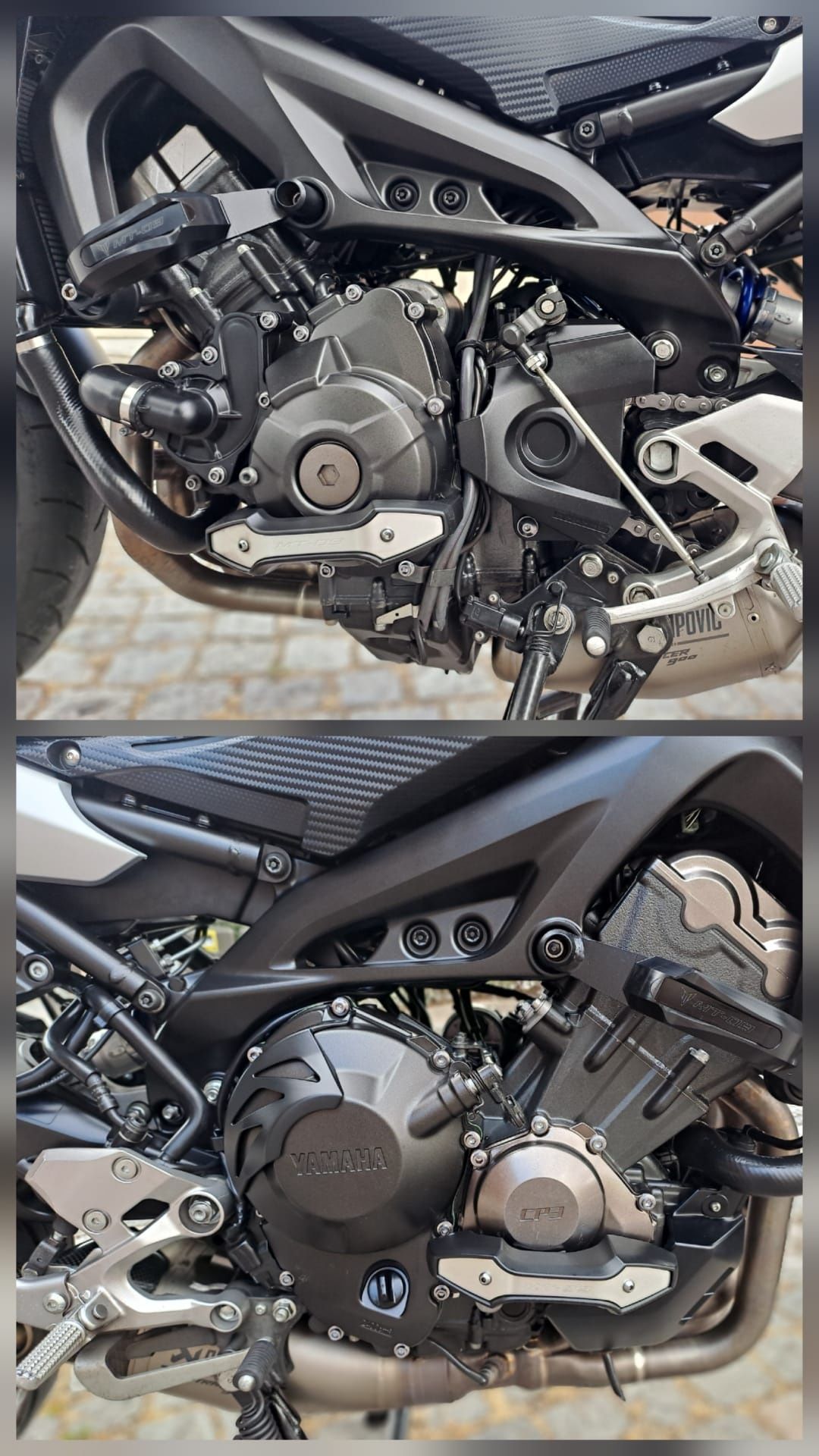Yamaha MT-09, Tracer 900, 3 malas, vários extras