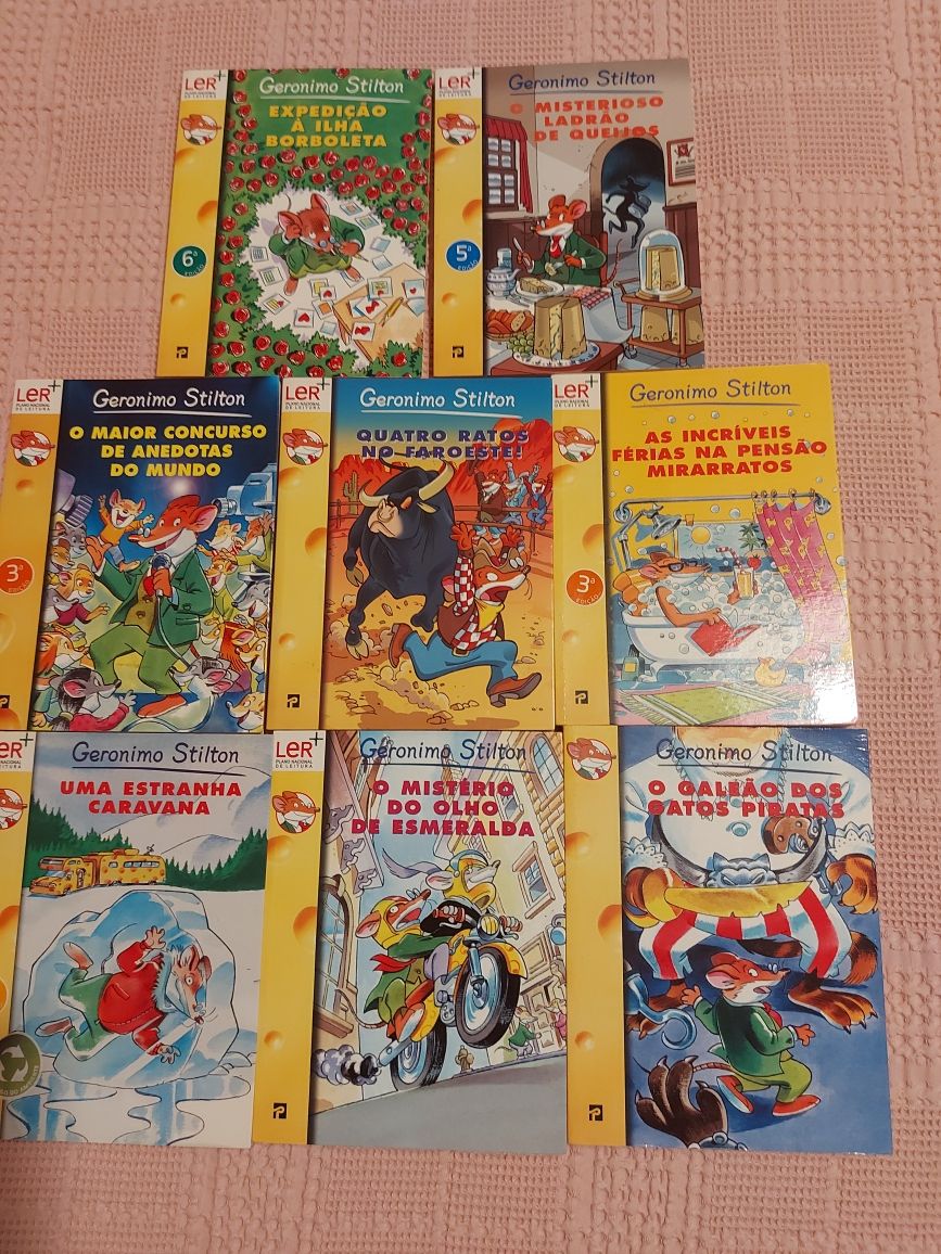 Colecção livros Geronimo Stilton.