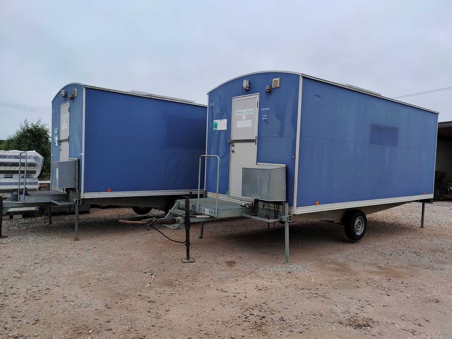 Pawilon mobilny przyczepa socjalna pracownicza barokowóz biuro budowa