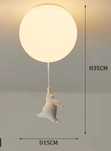 Lampa sufitowa wiszący miś z balonikiem