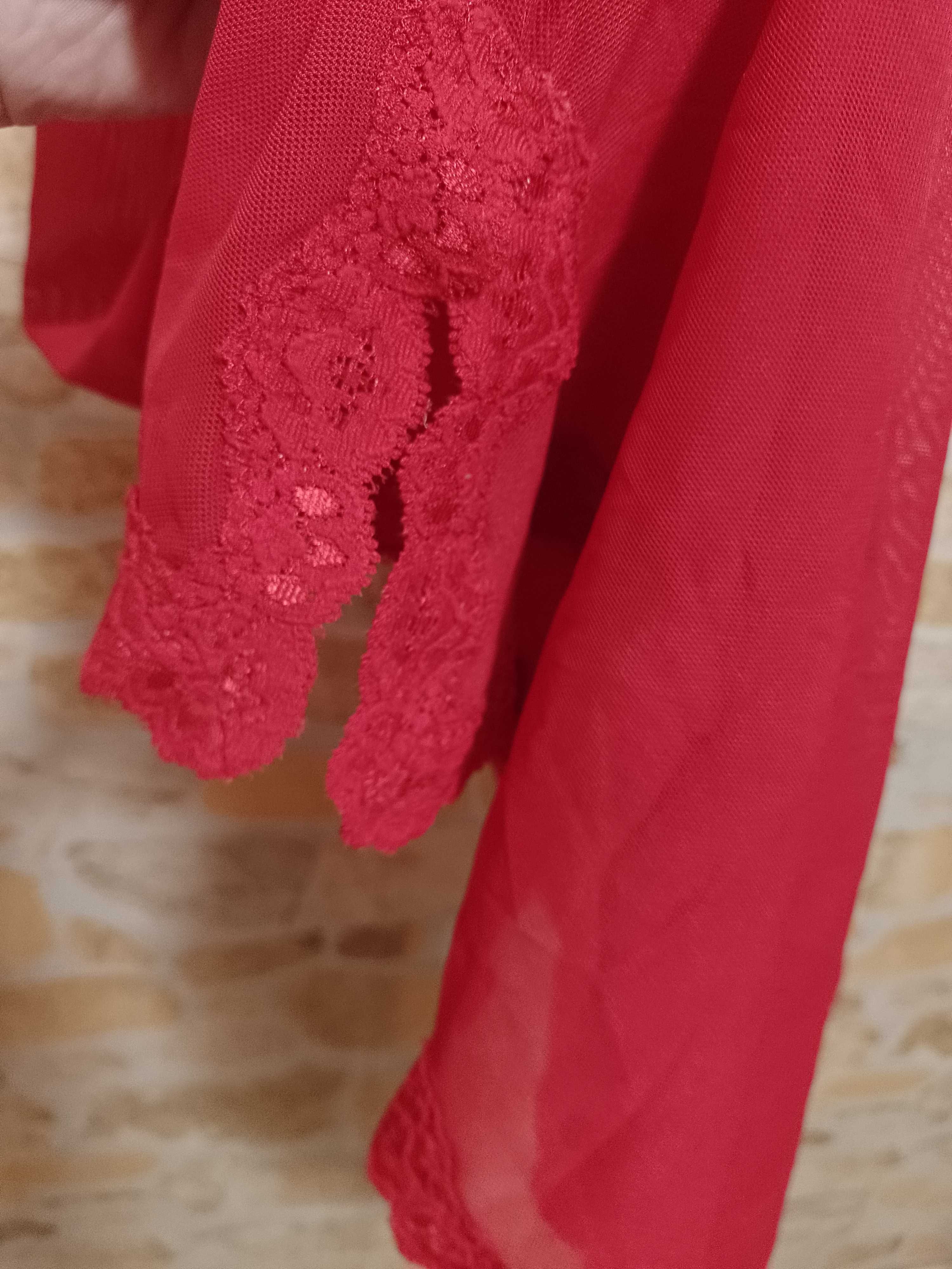 )40/42) (L/XL) H&M/ czerwona halka/ koszulka nocna