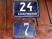 Stara emaliowana  tabliczka PRL