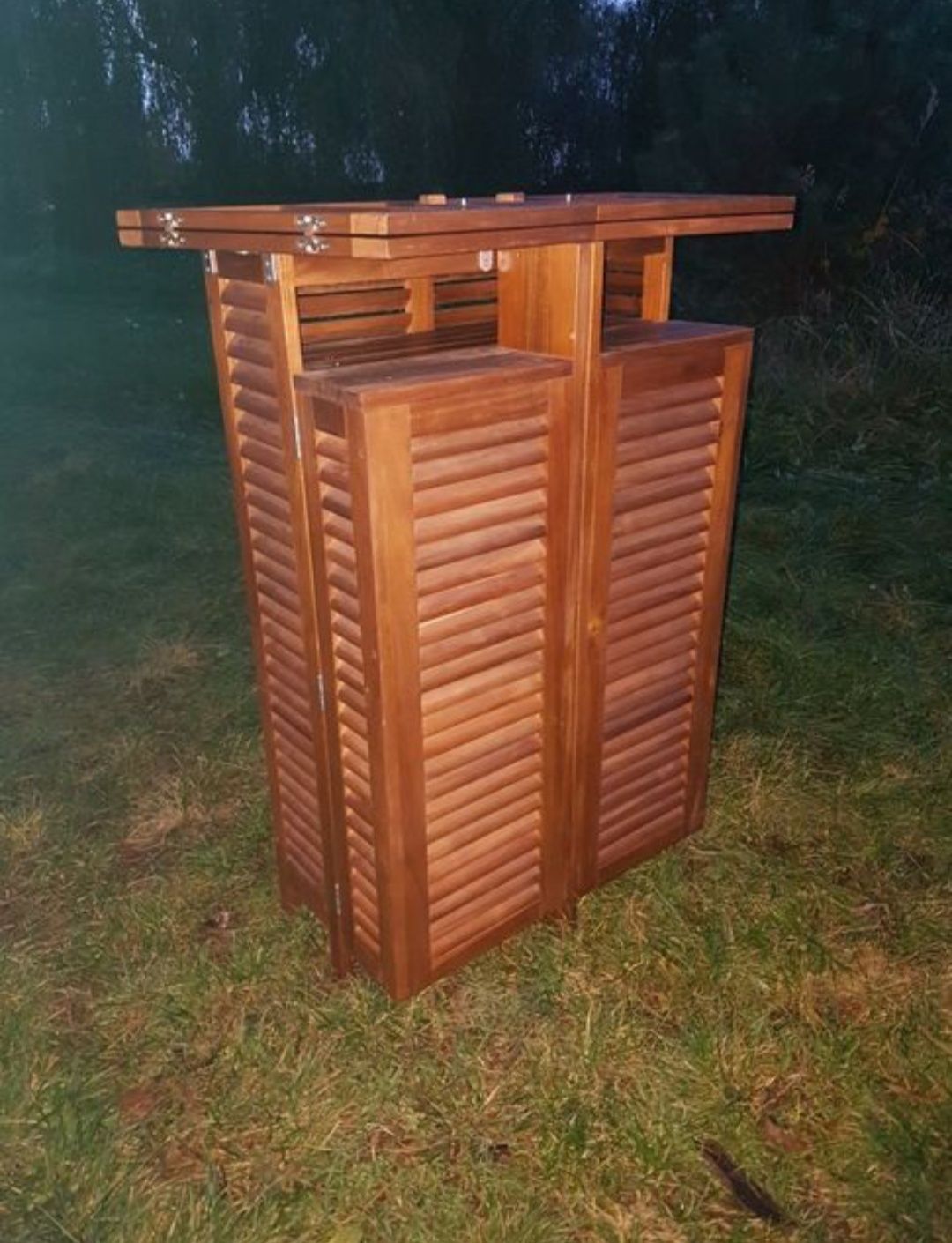 Barek ogrodowy na taras / szafka do SPA z drewna egzotycznego