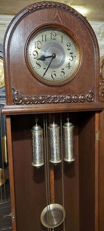 Zegar stojący kwadransowy FMS Mauthe śliczna baba z kurantem