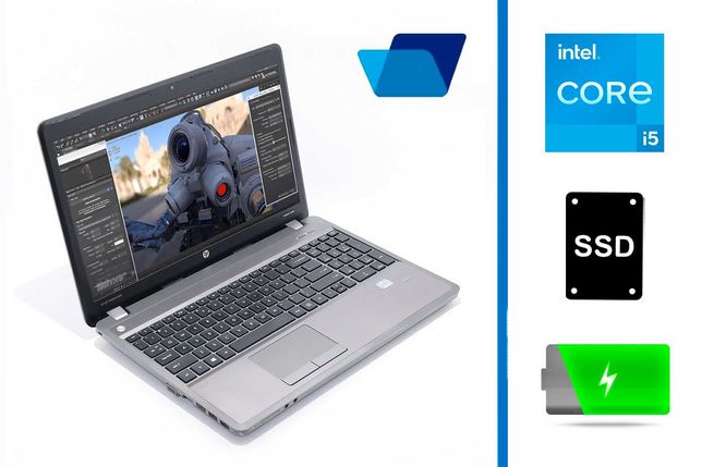 Алюминиевый ноутбук HP Probook /Core i5 /SSD new / АКБ 100% | Гарантия