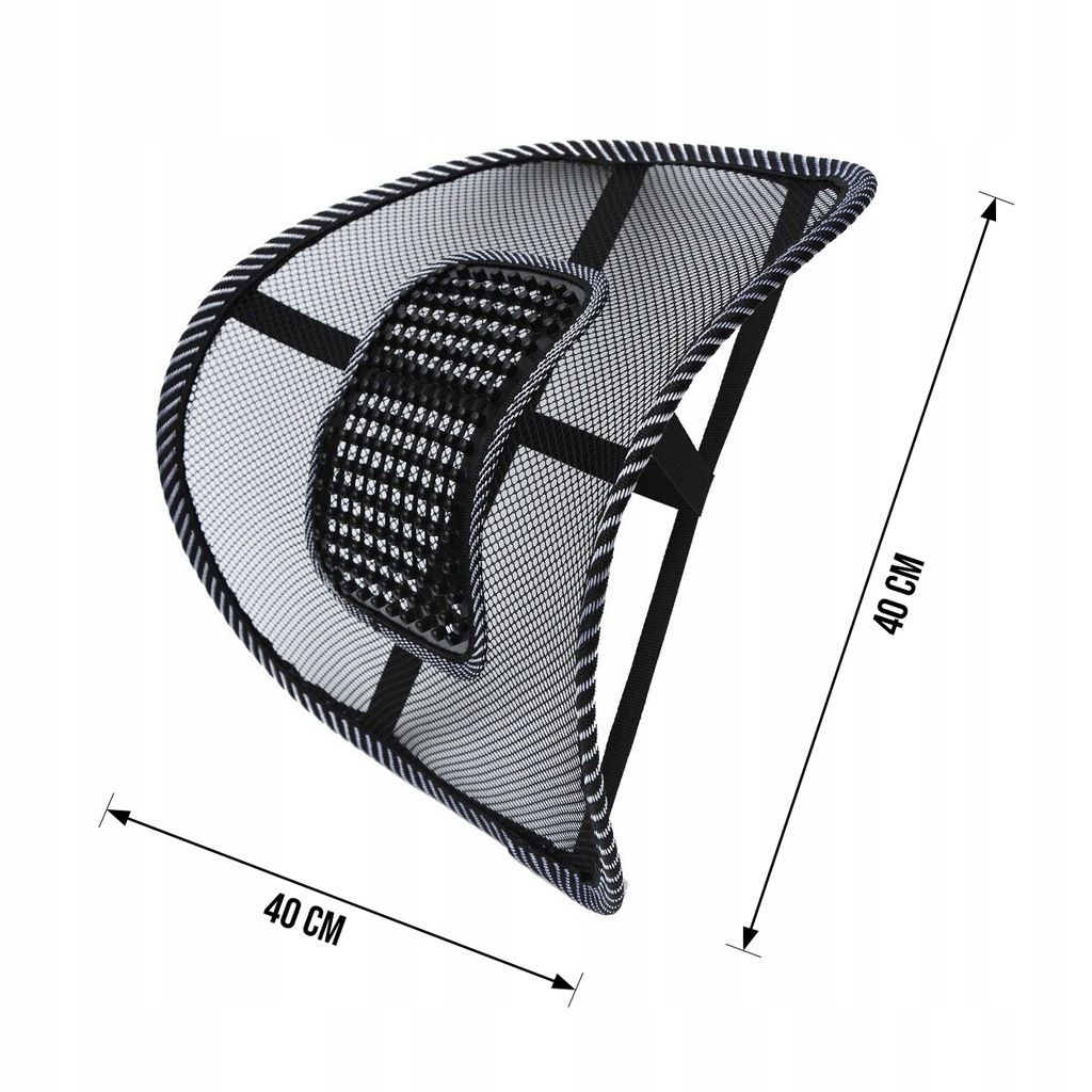 Podpórka siatkowa pod plecy kręgosłup fotel auto