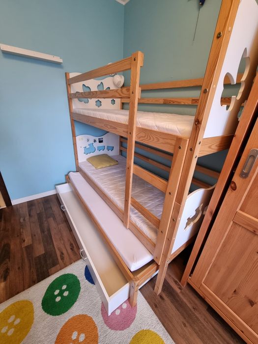 łóżko piętrowe dla dzieci 2/3 osobowe