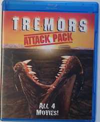 "Wstrząsy" / "Tremors" Attack Pack! 4 części 2x Blu-Ray USA bez PL