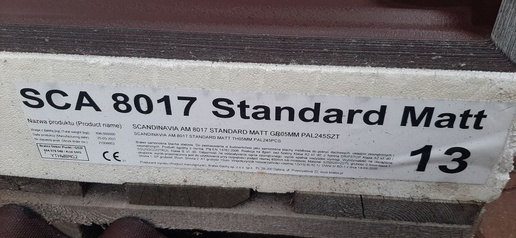 Bratex Scandinavia Standard 8017 mat