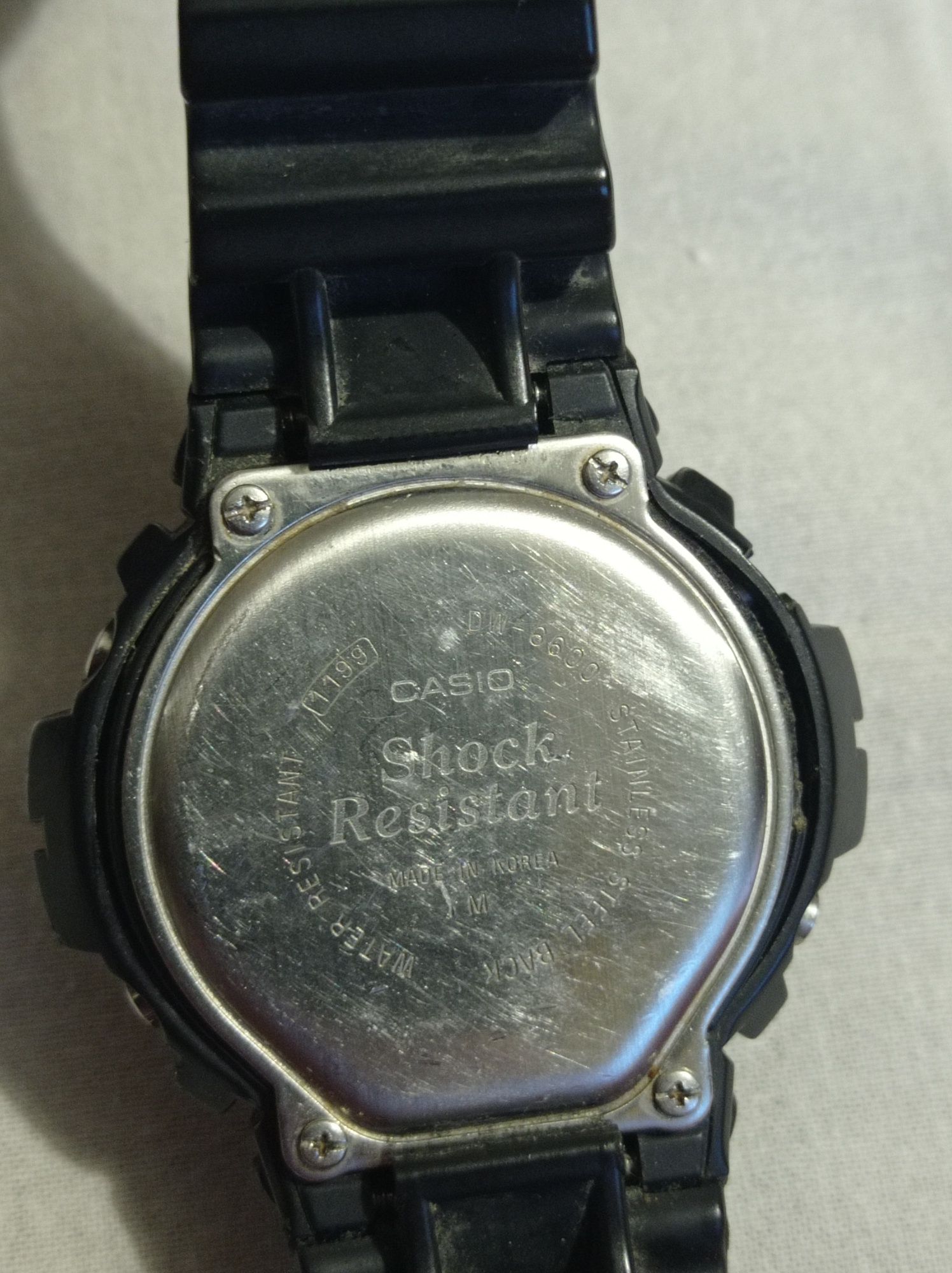 Часы «CASIO G-SHOCK DW-6600», модуль 1199, кварцевые, рабочие