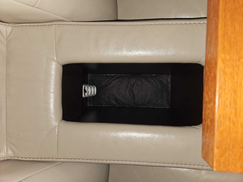 skórzany fotel podwójny z funkcją relaks - prawdziwa skóra