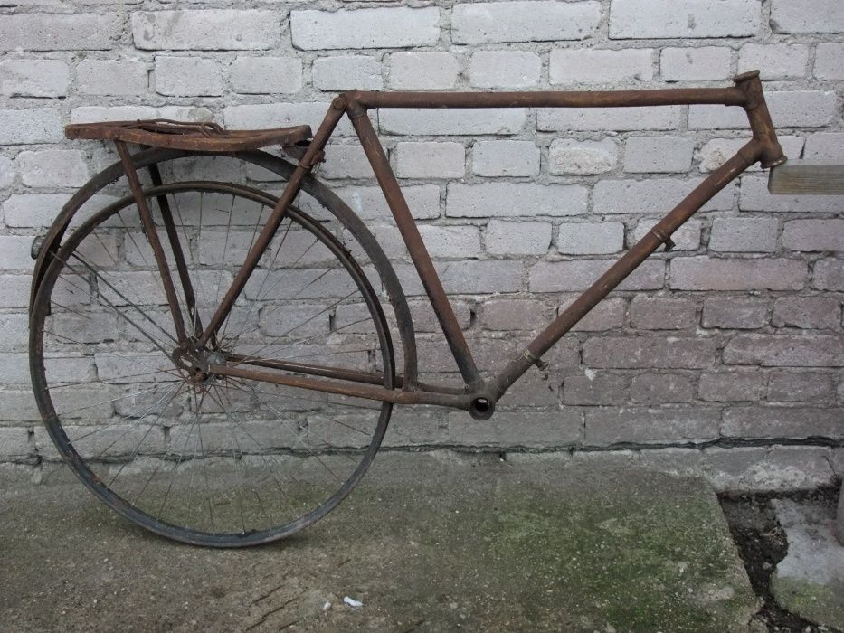 Stary rower metalowy Antyk