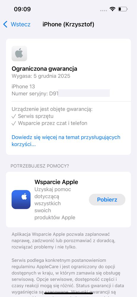 Apple iPhone 13 bateria 100% GWARANCJA APPLE