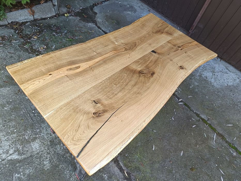 Blat dębowy Live Edge 145x72-78.  Na stół biurko ławę 19