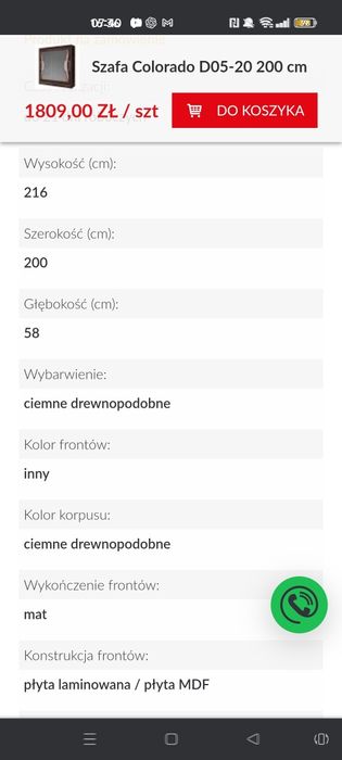 Szafa przesuwna duża