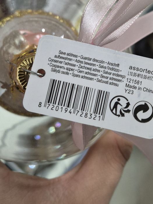 Szklana bombka Aniołek w szklanej kuli