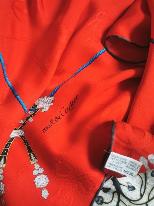 CARTIER PARIS jedwabna apaszka