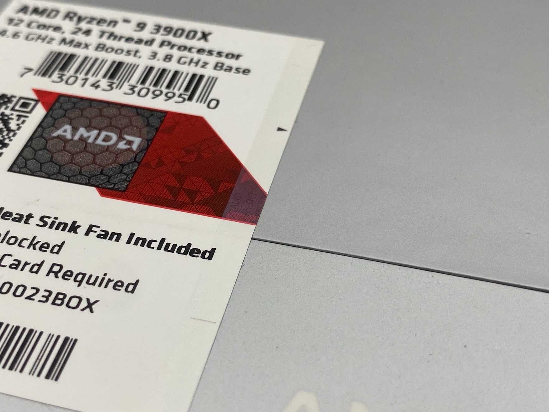 AMD Ryzen 9 3900X 12 rdzeni / 24 wątki CPU – nowy, plomba