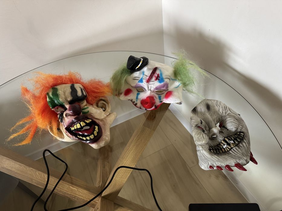 Страшные резиновые маски на хеллоуин