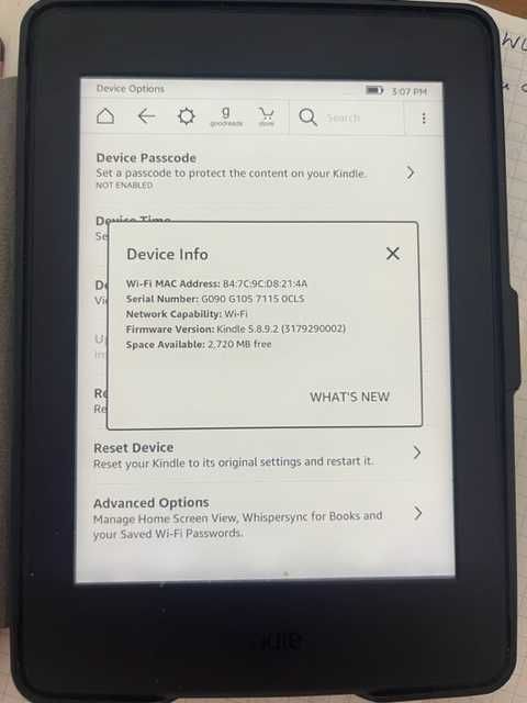 Kindle Paperwhite 3