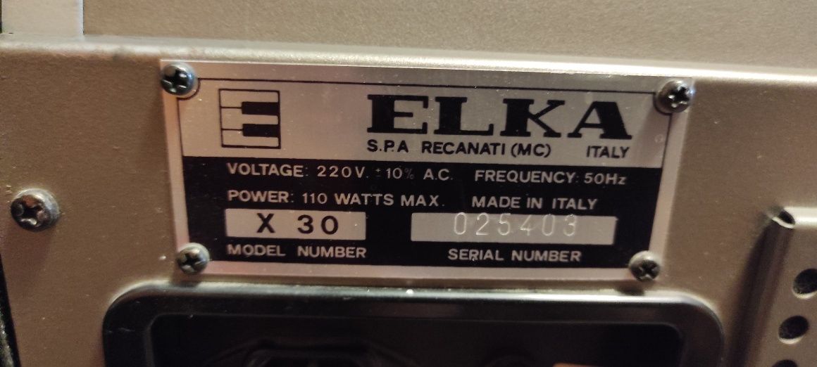 Organy Vintage Elka X-30