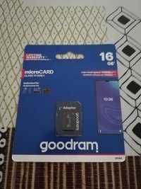 Cartão de Memória Micro SD 16GB GOODRAM M1AA CL10 UHS-I+ADAPT