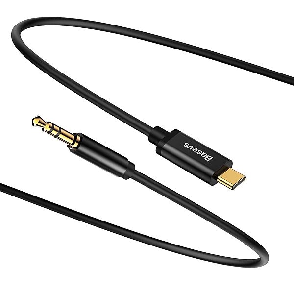 Baseus kabel audio stereo przejściówka AUX 3,5 mm mini jack - USB Typ