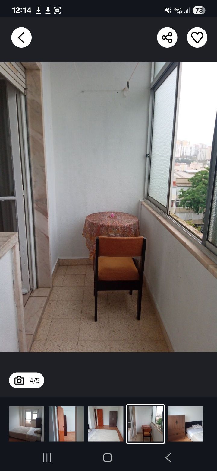 Quarto arrendamento Queluz sem caução