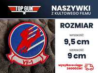 TOP GUN - naszywka TC - 9,5x9cm || OKAZJA! mała dostępność