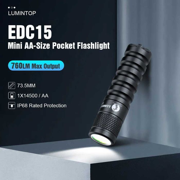 LUMINTOP EDC15 Ручний Ліхтар (760 Люмен 70 Метрів)