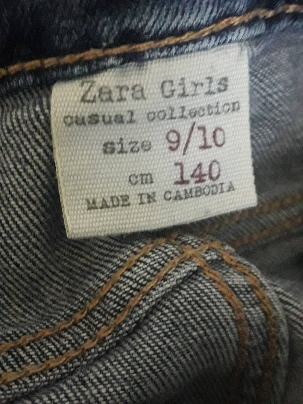 Продам джинсы Zara на девочку рост 8-10 лет