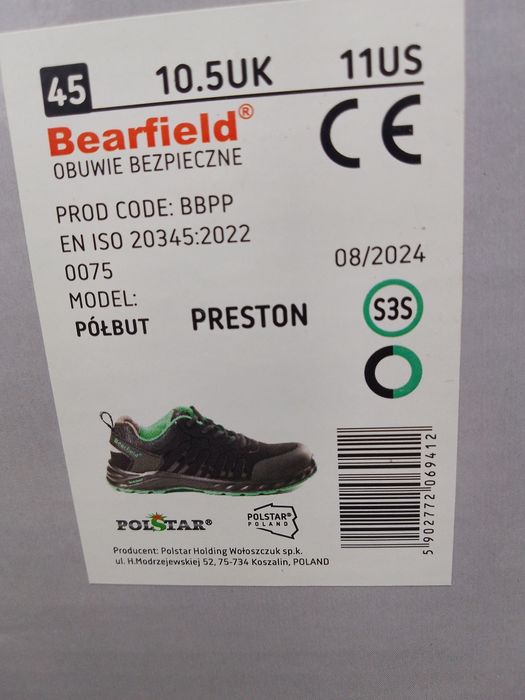 Buty robocze Bearfield 45 nowe