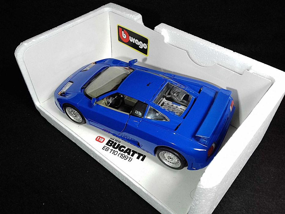 Burago 1:18 - Bugatti EB 110 de 1991, caixa original - made in Italy