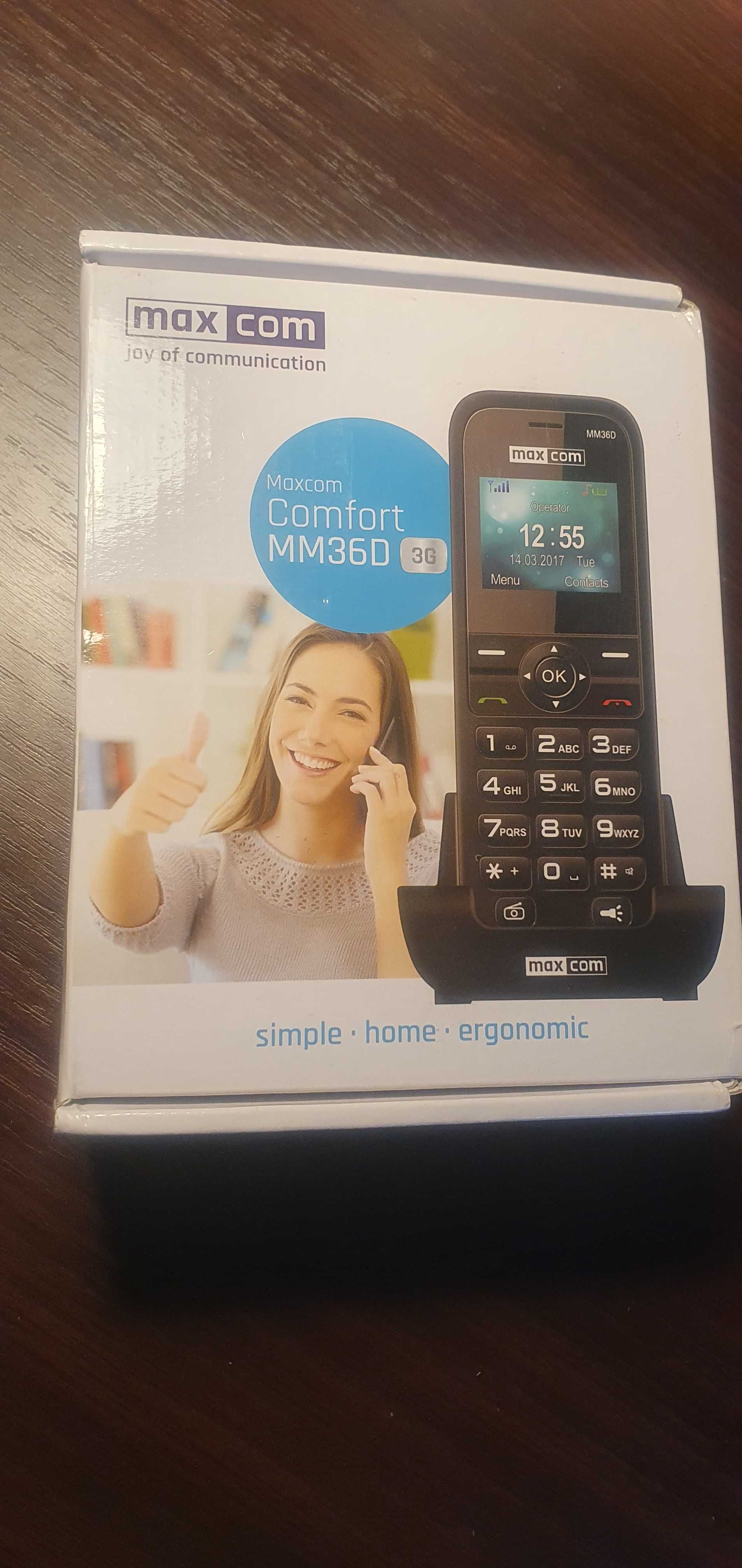 Telefon domowy firmowy SD SIM radio latarka