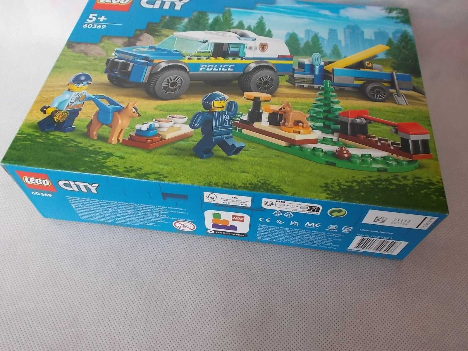 LEGO 60369 Szkolenie psów policyjnych 60373, 60385, 60287