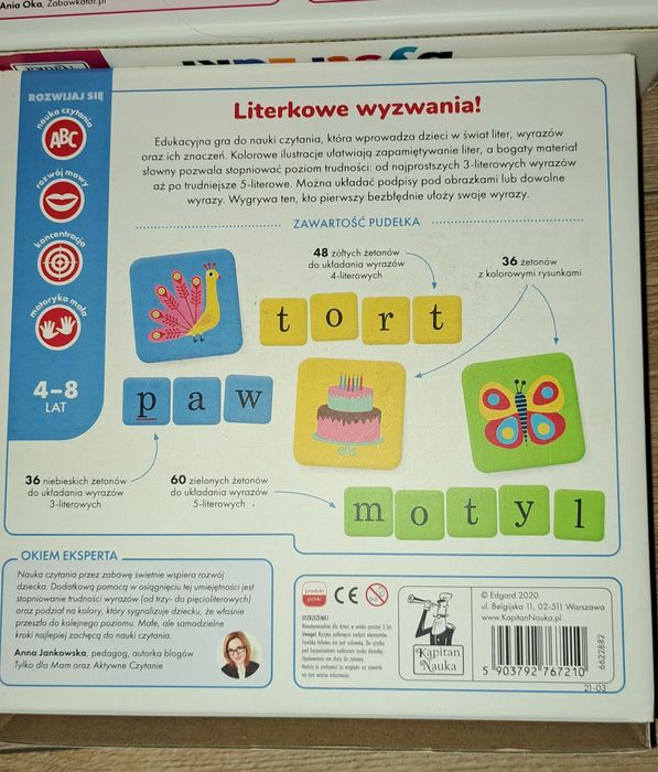 Zestaw gier gry edukacyjne