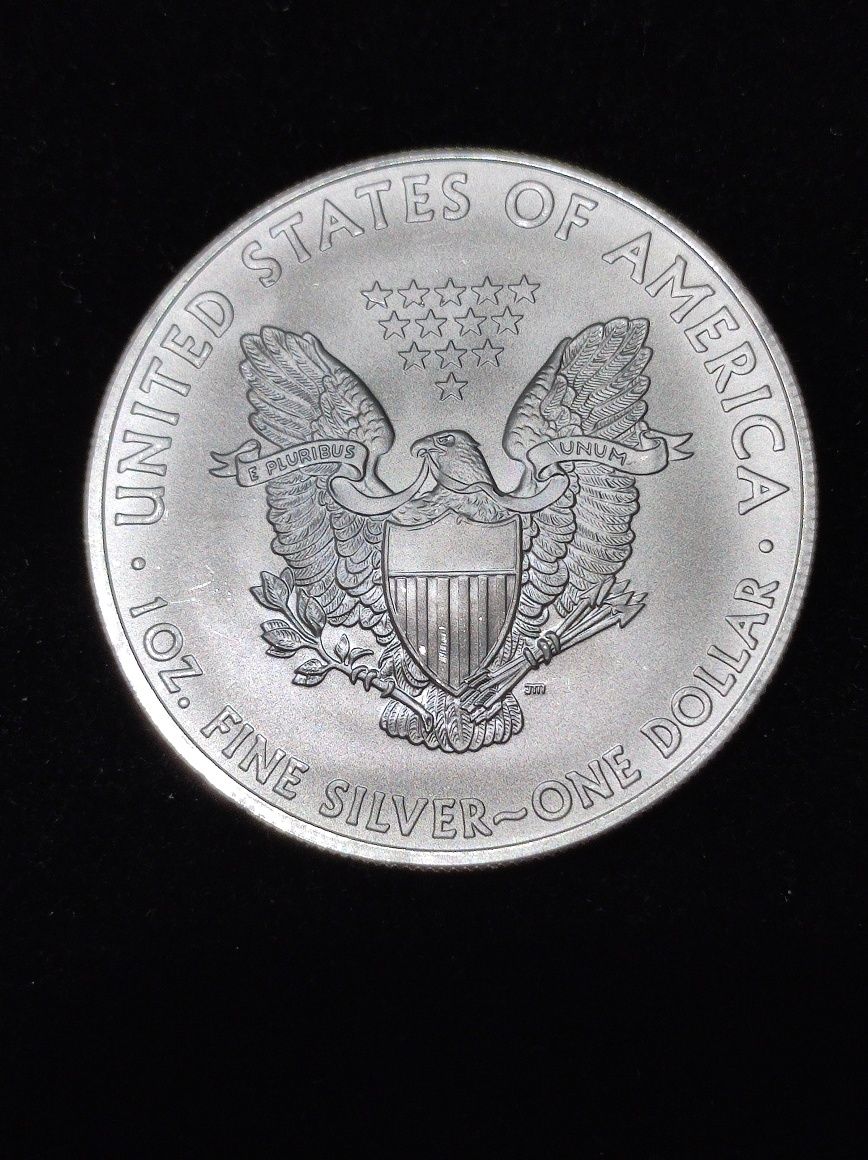 1 Доллар США 2009  Орёл Шагающая свобода, серебро 999.9 (1 унция),