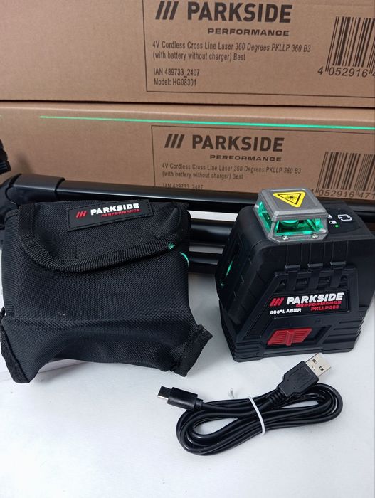 Лазерний рівень, Нівелір 360° PKLLP 360 B3,  PARKSIDE, парксайд, лазер