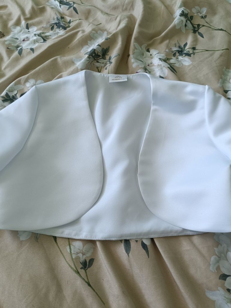 Sukienka komunijna z bolerkiem 135cm plus torebka
