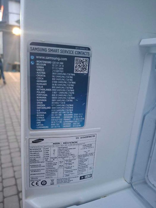 Холодильник б/в SAMSUNG 185/60/60 Металік No Frost #07603
