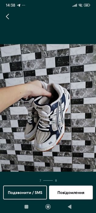 Кросівки асікс gel для волейболу