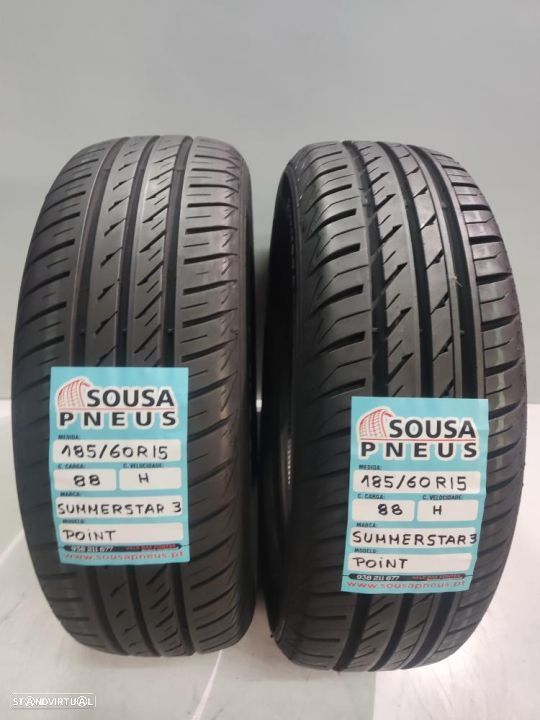 2 pneus semi novos 185-60r15  oferta dos portes