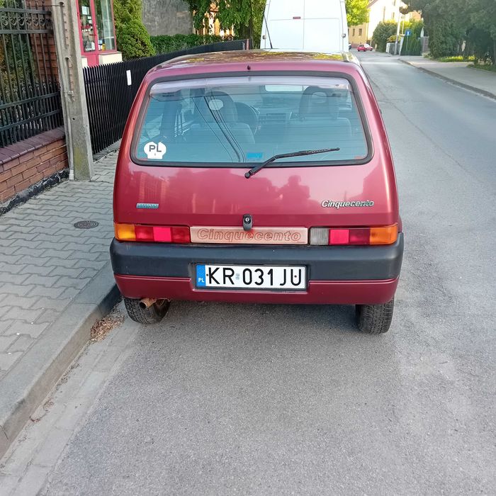 Fiat Cinquecento 700, szyberdach, 32-letni, aktualne OC /rezerwacja/